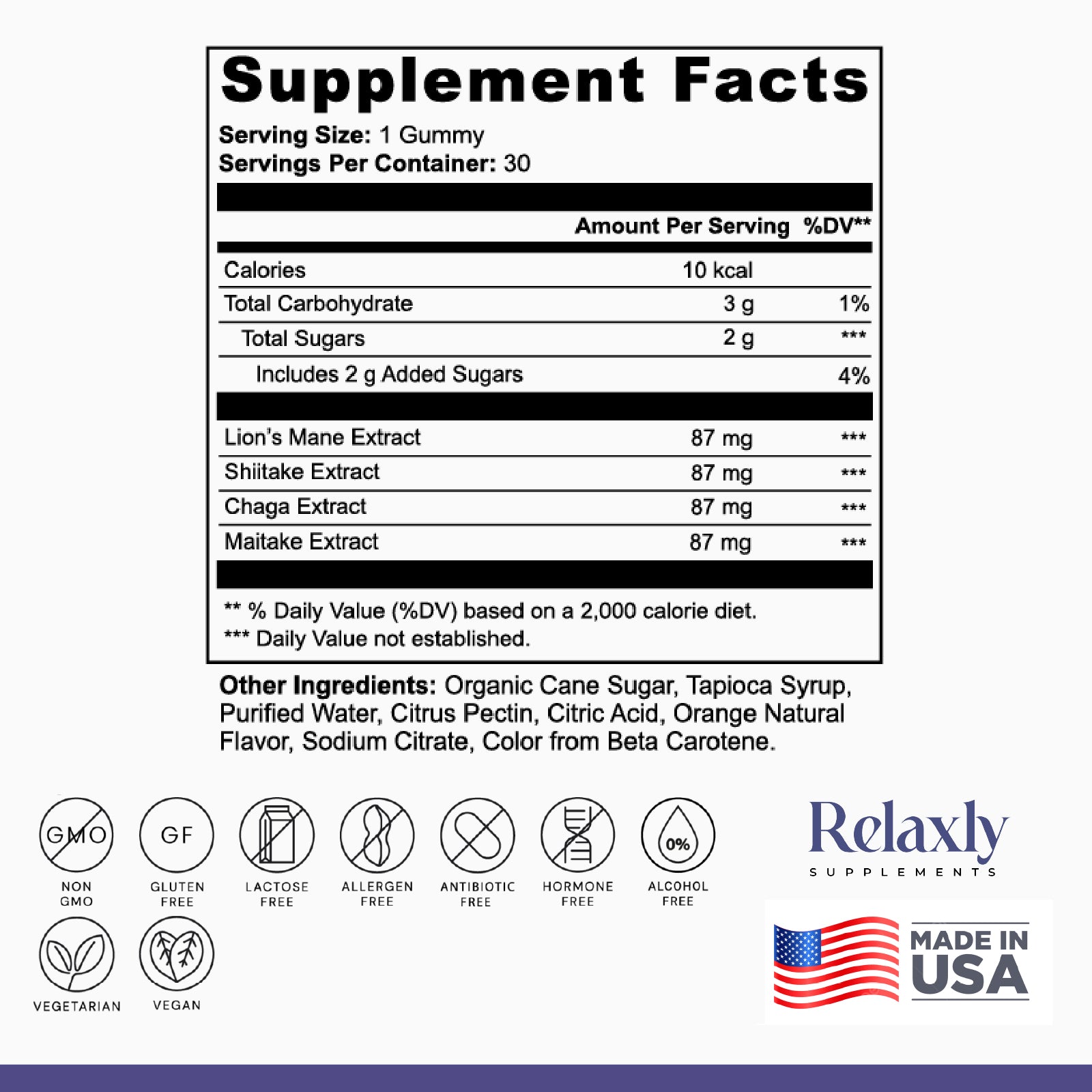 Relaxly Vitality Gummies